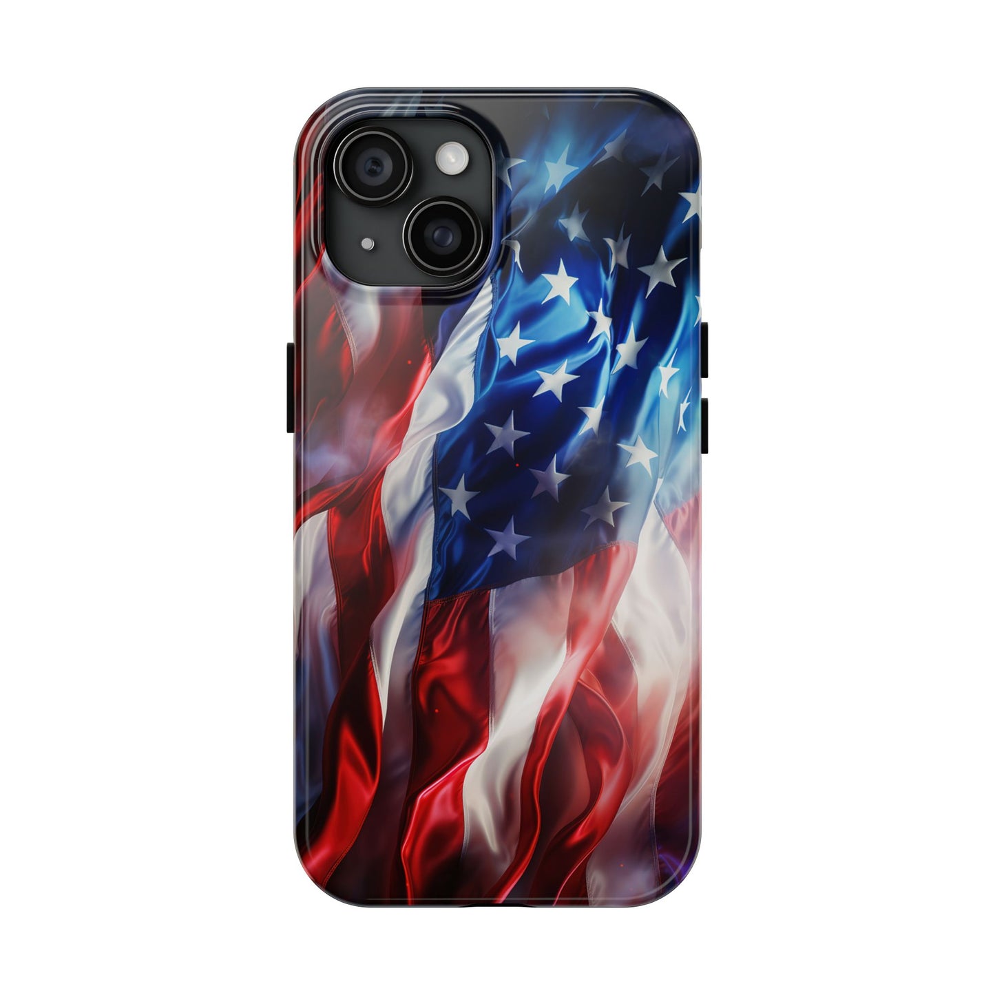 Patriotic Tough Phone Cases, American Flag Accessory, Durable Phone Cover, Gift for Veterans, Independence Day Decor