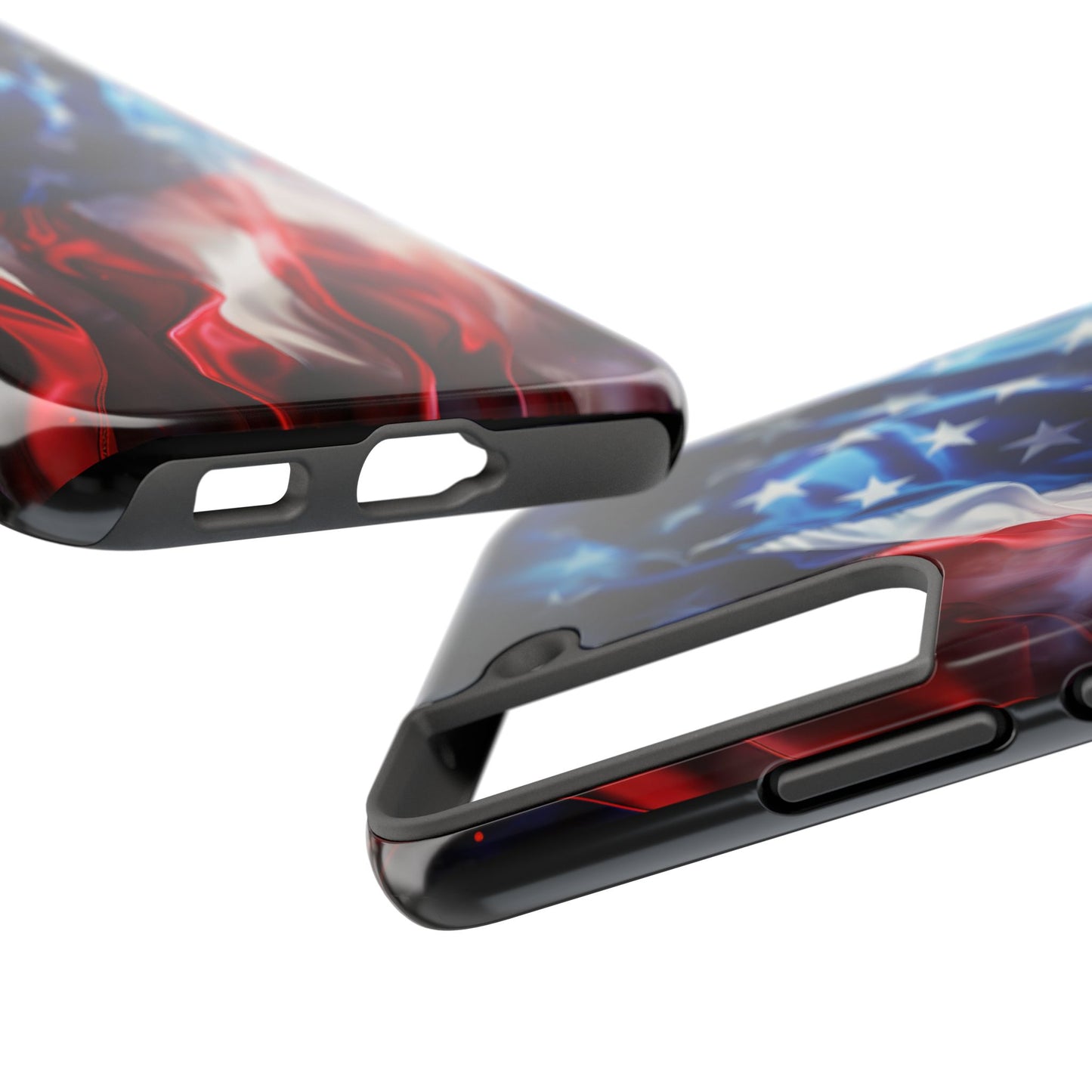Patriotic Tough Phone Cases, American Flag Accessory, Durable Phone Cover, Gift for Veterans, Independence Day Decor