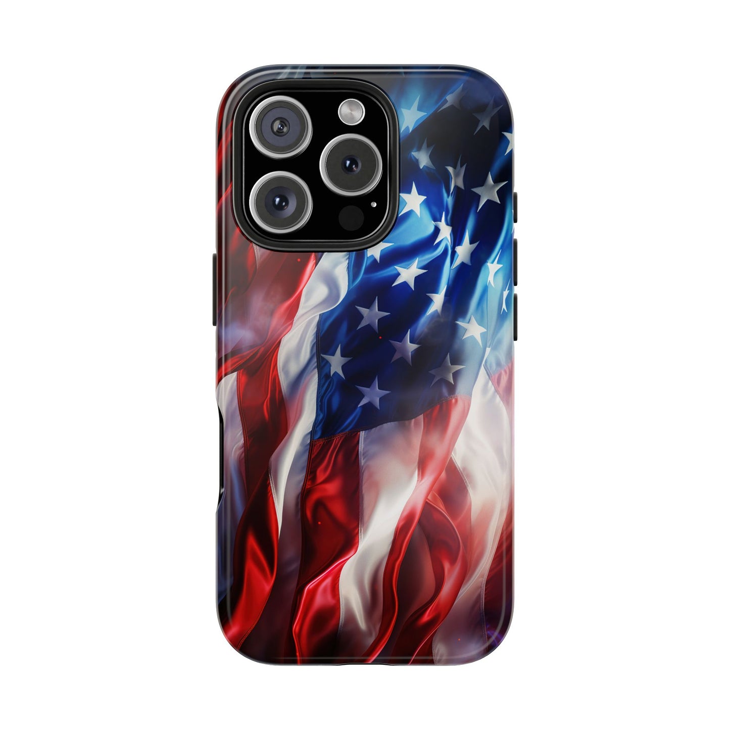 Patriotic Tough Phone Cases, American Flag Accessory, Durable Phone Cover, Gift for Veterans, Independence Day Decor