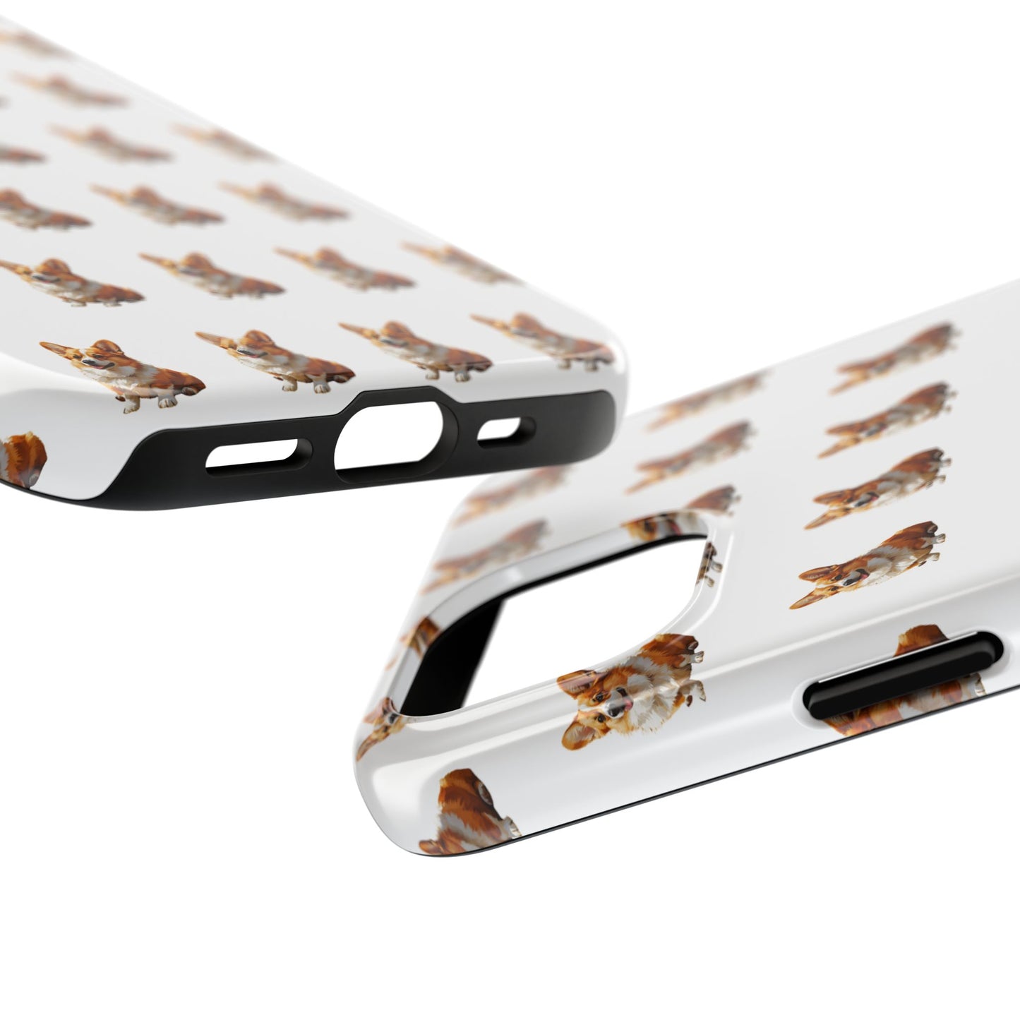 Cute Corgi Pattern Tough Phone Case - Stylish, Durable, Unique Gift for Dog Lovers, Pet Owners, Corgi Fans, and Birthdays