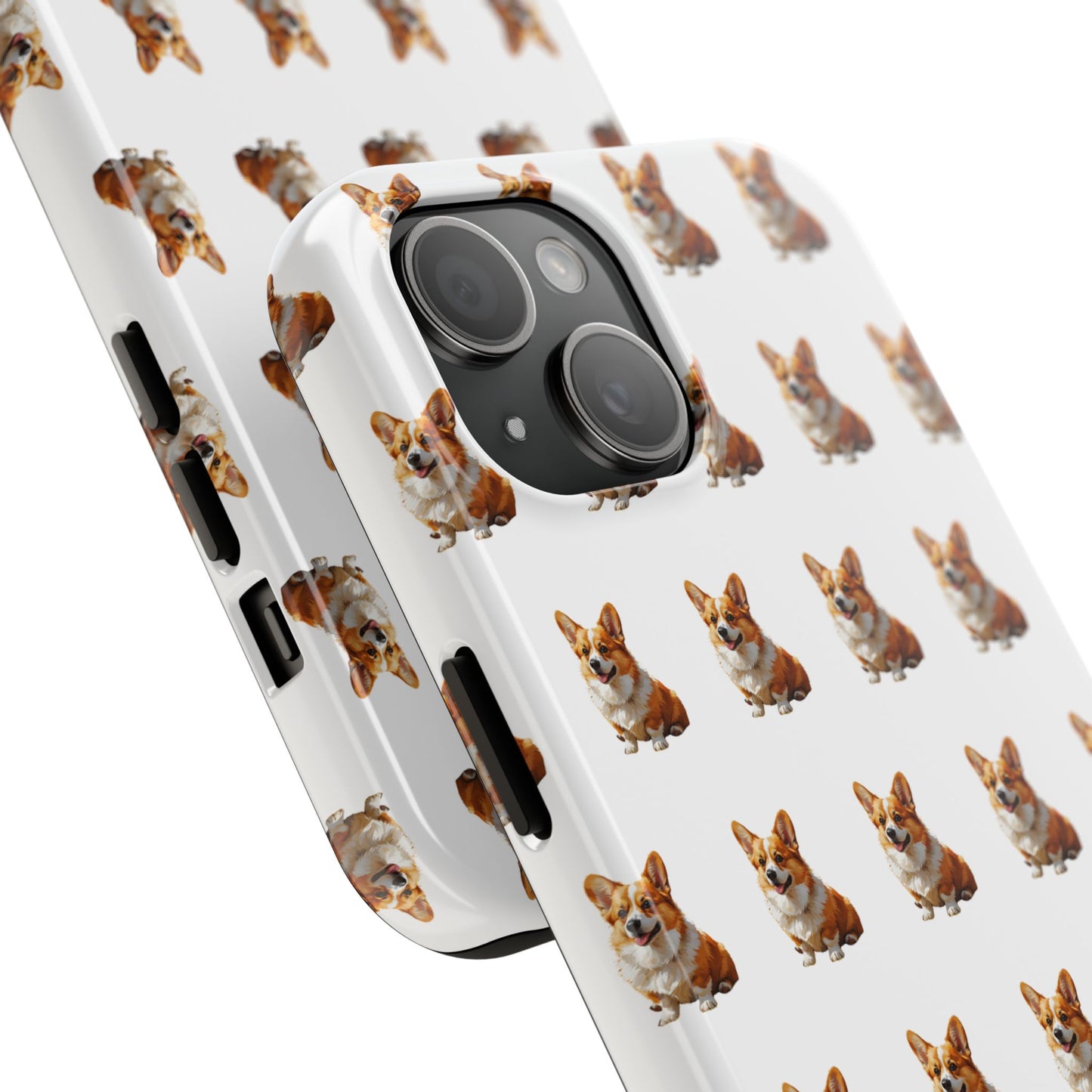 Cute Corgi Pattern Tough Phone Case - Stylish, Durable, Unique Gift for Dog Lovers, Pet Owners, Corgi Fans, and Birthdays