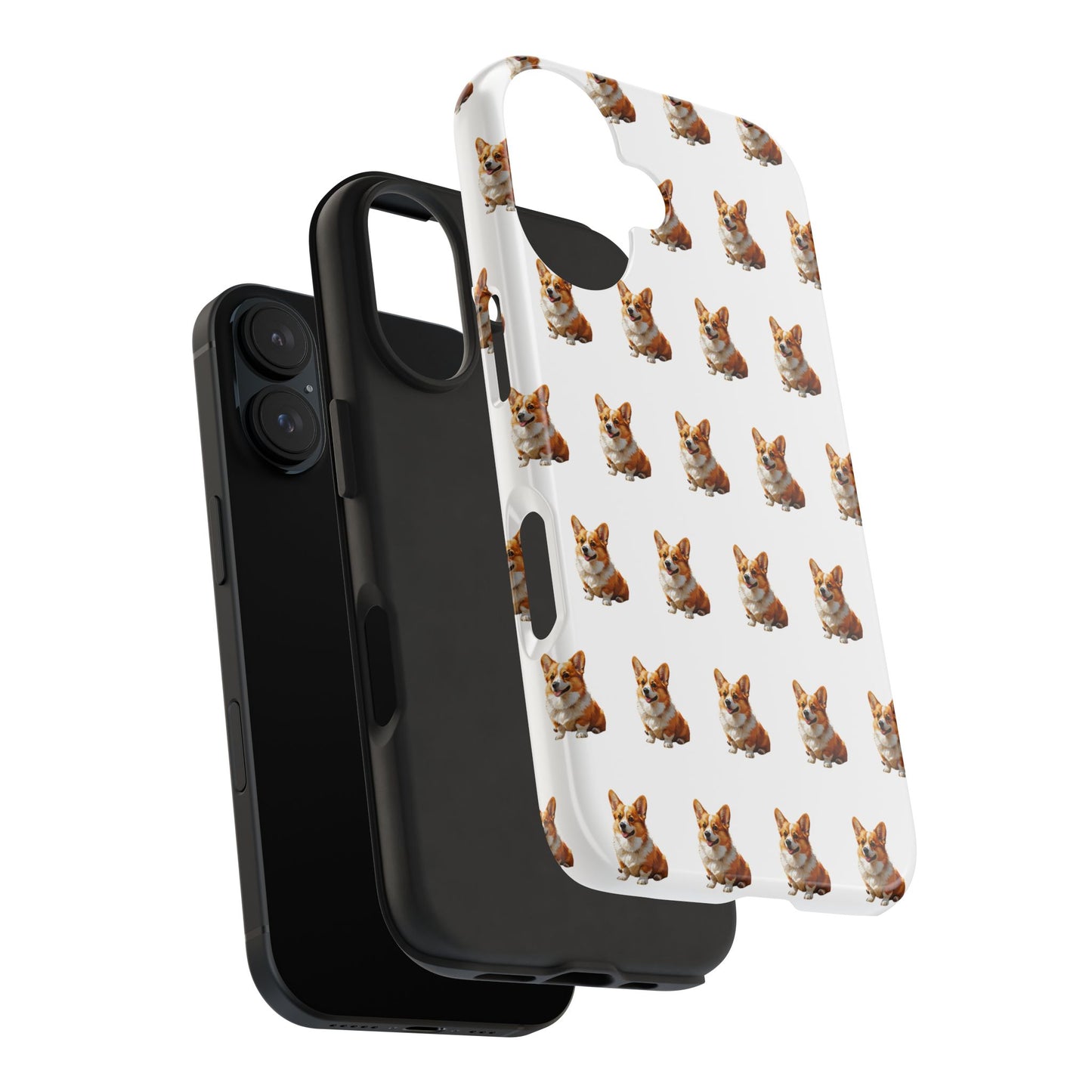 Cute Corgi Pattern Tough Phone Case - Stylish, Durable, Unique Gift for Dog Lovers, Pet Owners, Corgi Fans, and Birthdays