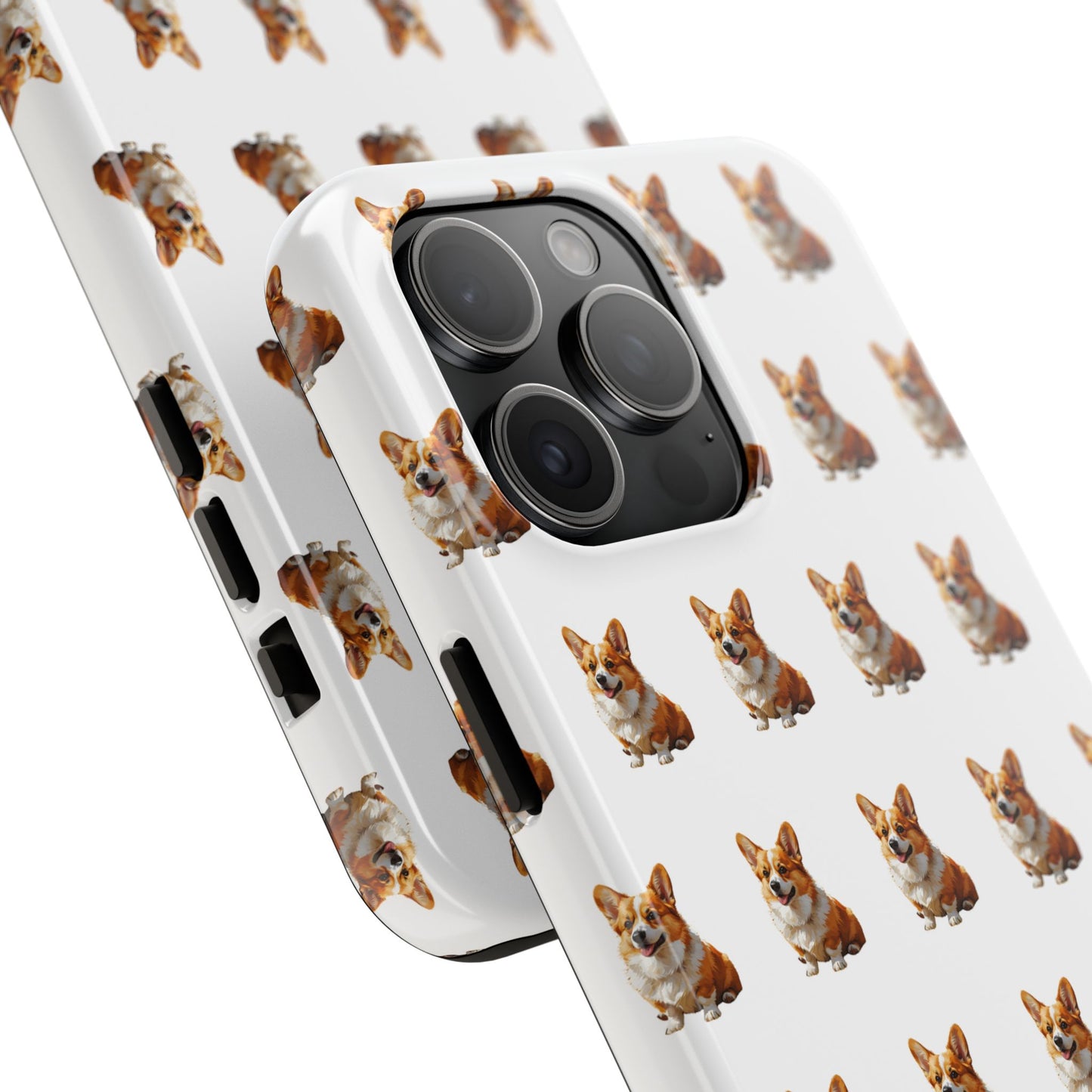 Cute Corgi Pattern Tough Phone Case - Stylish, Durable, Unique Gift for Dog Lovers, Pet Owners, Corgi Fans, and Birthdays