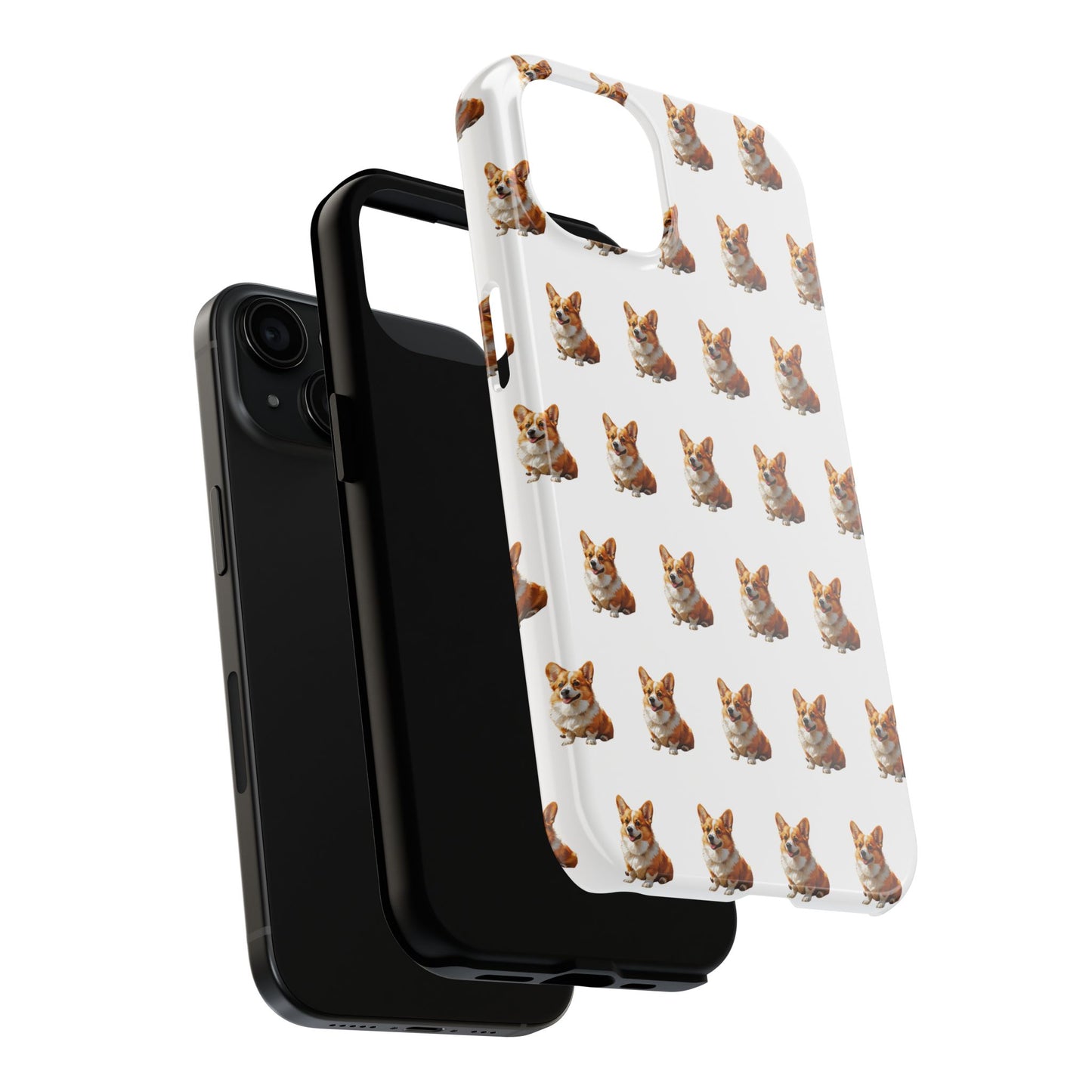 Cute Corgi Pattern Tough Phone Case - Stylish, Durable, Unique Gift for Dog Lovers, Pet Owners, Corgi Fans, and Birthdays