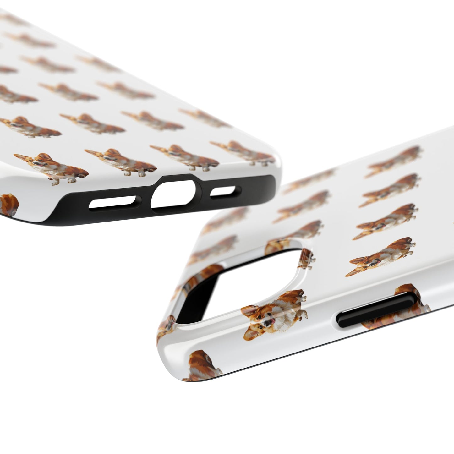 Cute Corgi Pattern Tough Phone Case - Stylish, Durable, Unique Gift for Dog Lovers, Pet Owners, Corgi Fans, and Birthdays