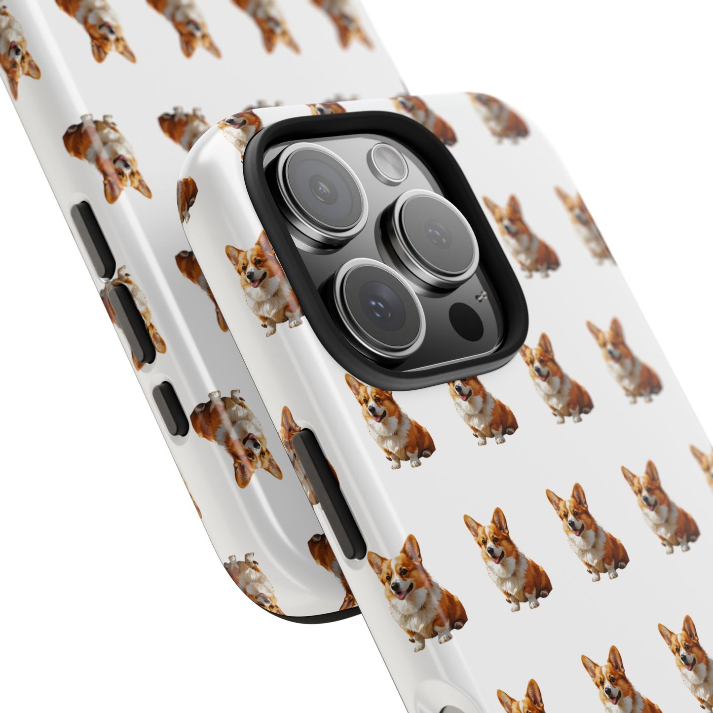 Cute Corgi Pattern Tough Phone Case - Stylish, Durable, Unique Gift for Dog Lovers, Pet Owners, Corgi Fans, and Birthdays