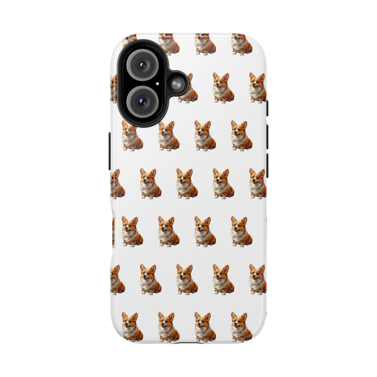 Cute Corgi Pattern Tough Phone Case - Stylish, Durable, Unique Gift for Dog Lovers, Pet Owners, Corgi Fans, and Birthdays
