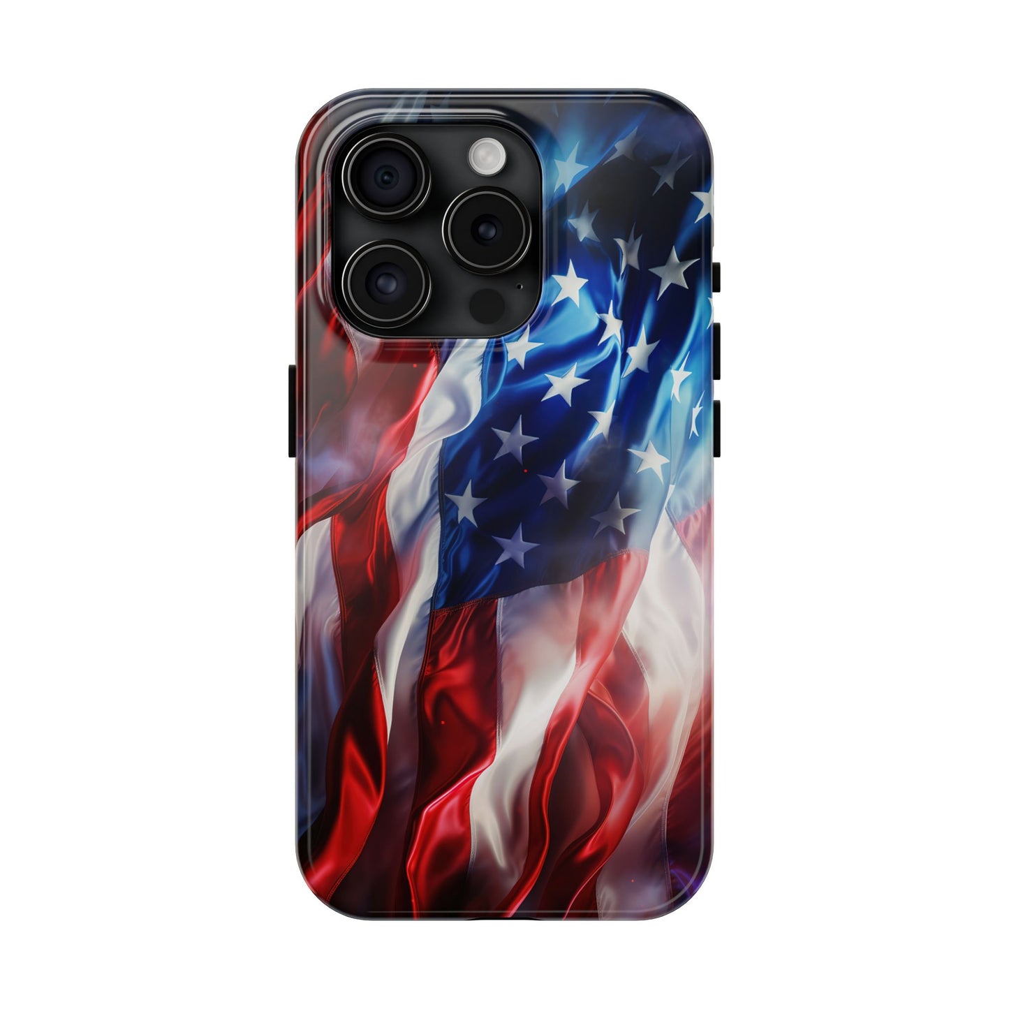 Patriotic Tough Phone Cases, American Flag Accessory, Durable Phone Cover, Gift for Veterans, Independence Day Decor