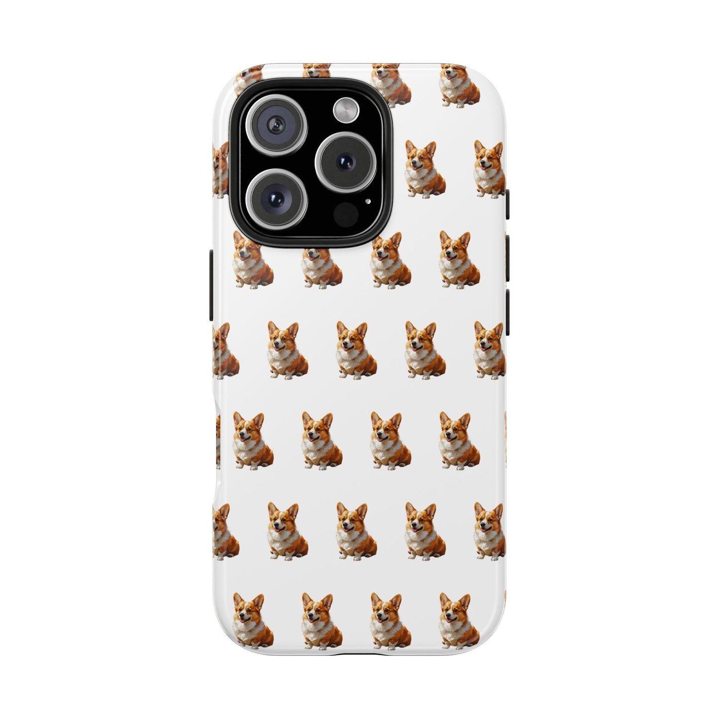 Cute Corgi Pattern Tough Phone Case - Stylish, Durable, Unique Gift for Dog Lovers, Pet Owners, Corgi Fans, and Birthdays