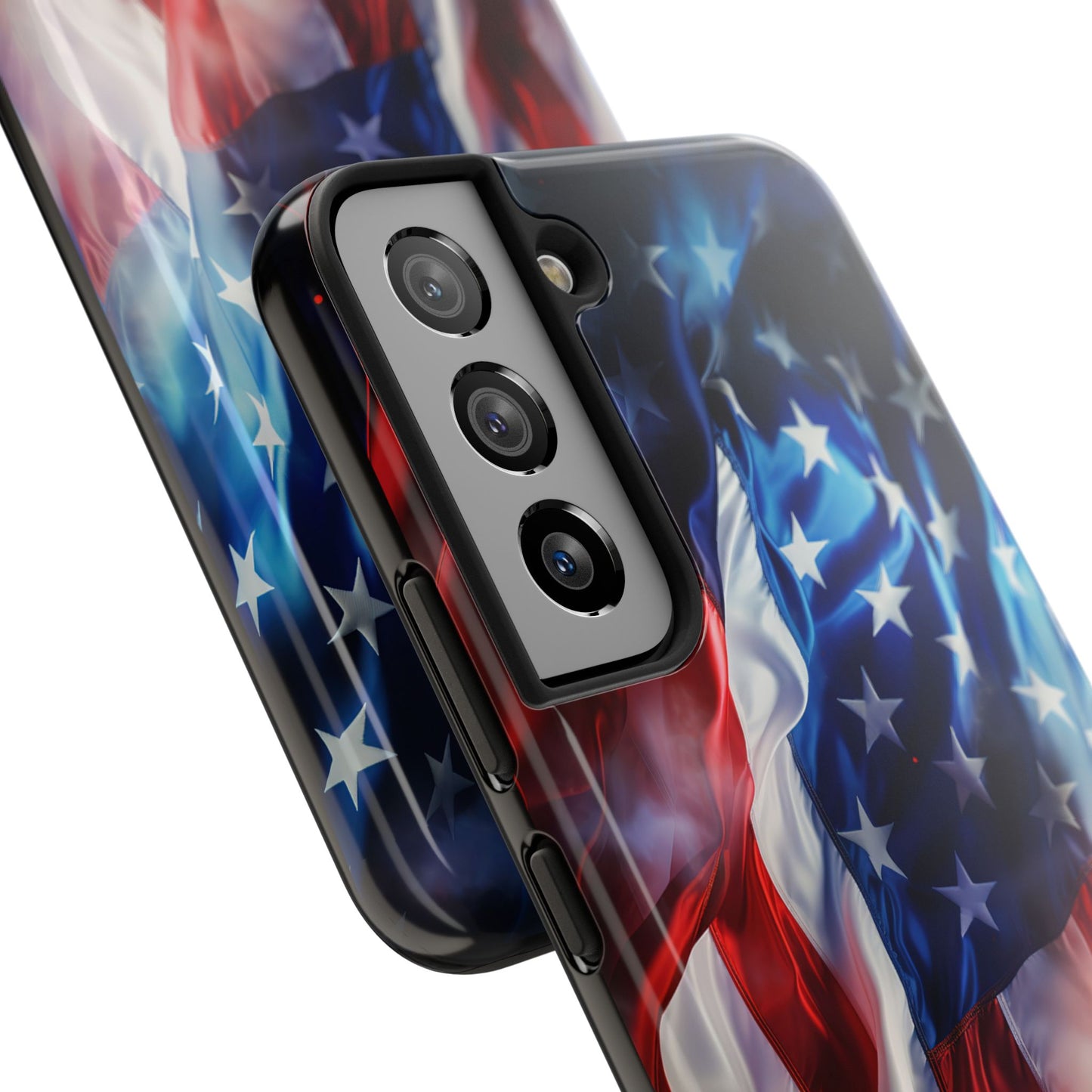 Patriotic Tough Phone Cases, American Flag Accessory, Durable Phone Cover, Gift for Veterans, Independence Day Decor