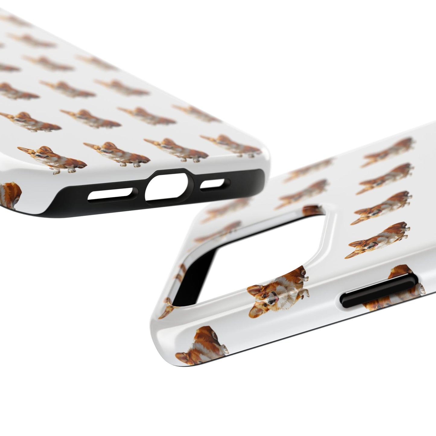 Cute Corgi Pattern Tough Phone Case - Stylish, Durable, Unique Gift for Dog Lovers, Pet Owners, Corgi Fans, and Birthdays
