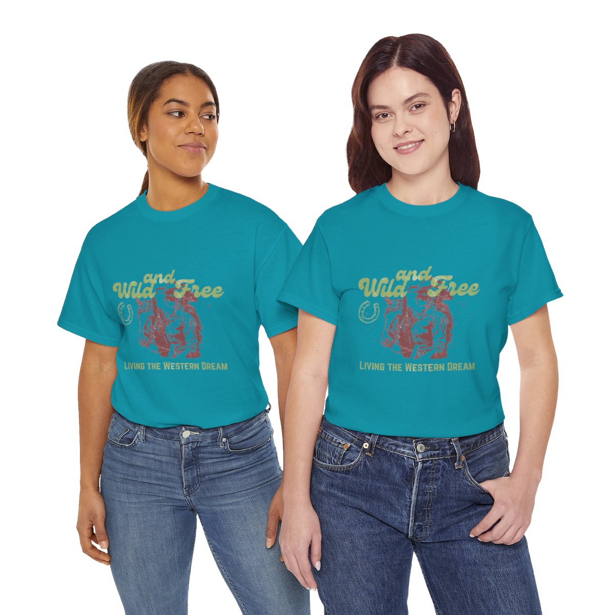 Wild and Free Unisex Heavy Cotton Tee - Perfect for Nature Lovers, Adventure Seekers, Casual Outfits, Gift for Friends, Festival Attire