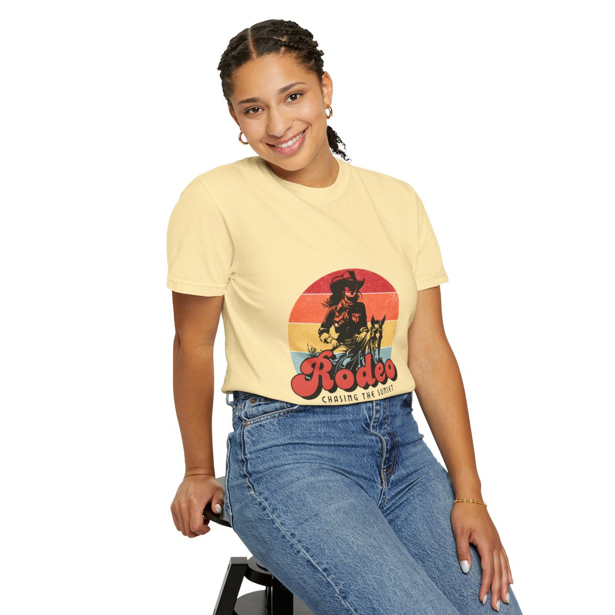 Retro Rodeo T-Shirt, Vintage Cowboy Tee, Unisex Apparel, Western Fashion, Graphic Tee, Gift for Rodeo Lovers