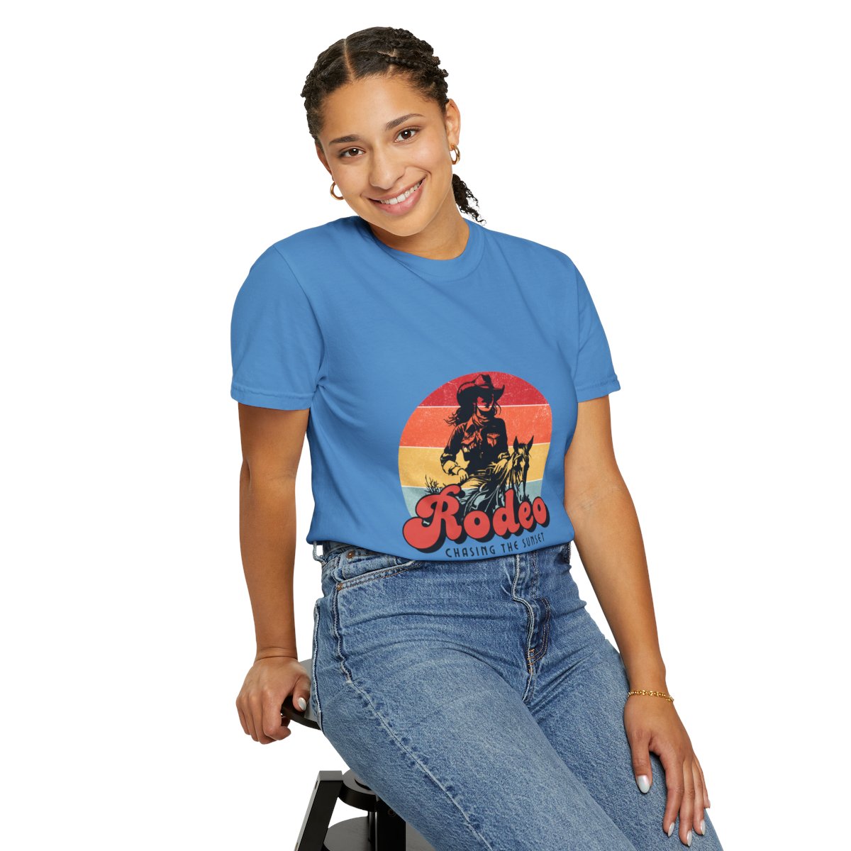 Retro Rodeo T-Shirt, Vintage Cowboy Tee, Unisex Apparel, Western Fashion, Graphic Tee, Gift for Rodeo Lovers