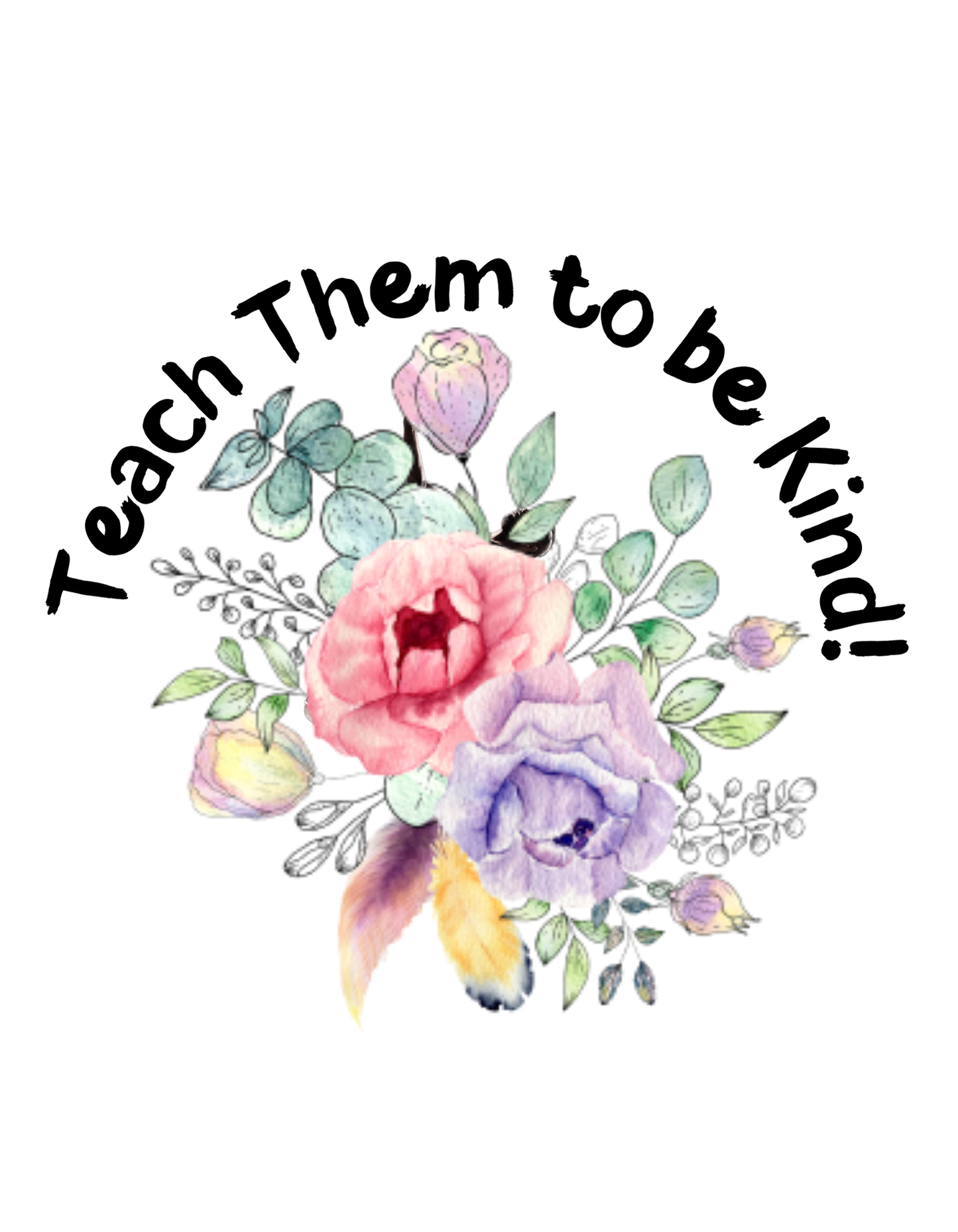 Unisex Floral Kindness Tee, Motivational Shirt, Gift for Her, Spring Apparel, Cute Casual Wear, Kindness Theme Clothing