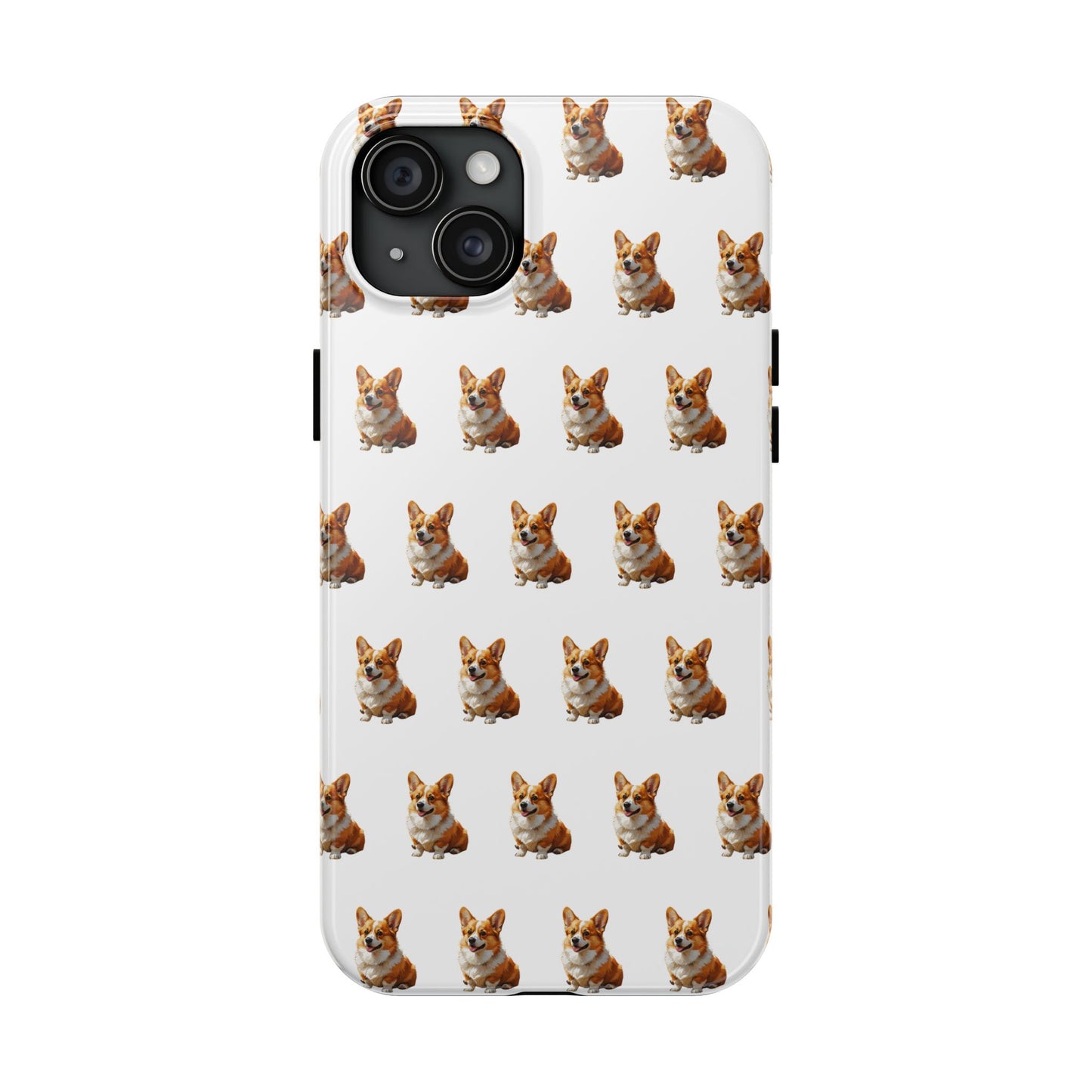 Cute Corgi Pattern Tough Phone Case - Stylish, Durable, Unique Gift for Dog Lovers, Pet Owners, Corgi Fans, and Birthdays