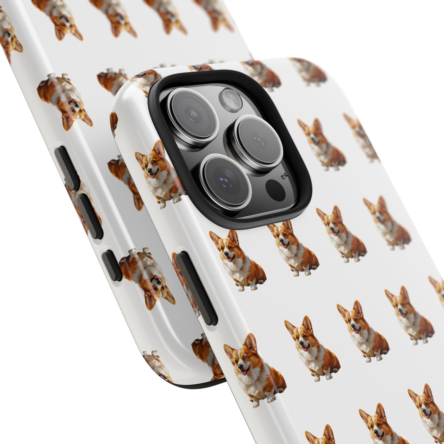Cute Corgi Pattern Tough Phone Case - Stylish, Durable, Unique Gift for Dog Lovers, Pet Owners, Corgi Fans, and Birthdays