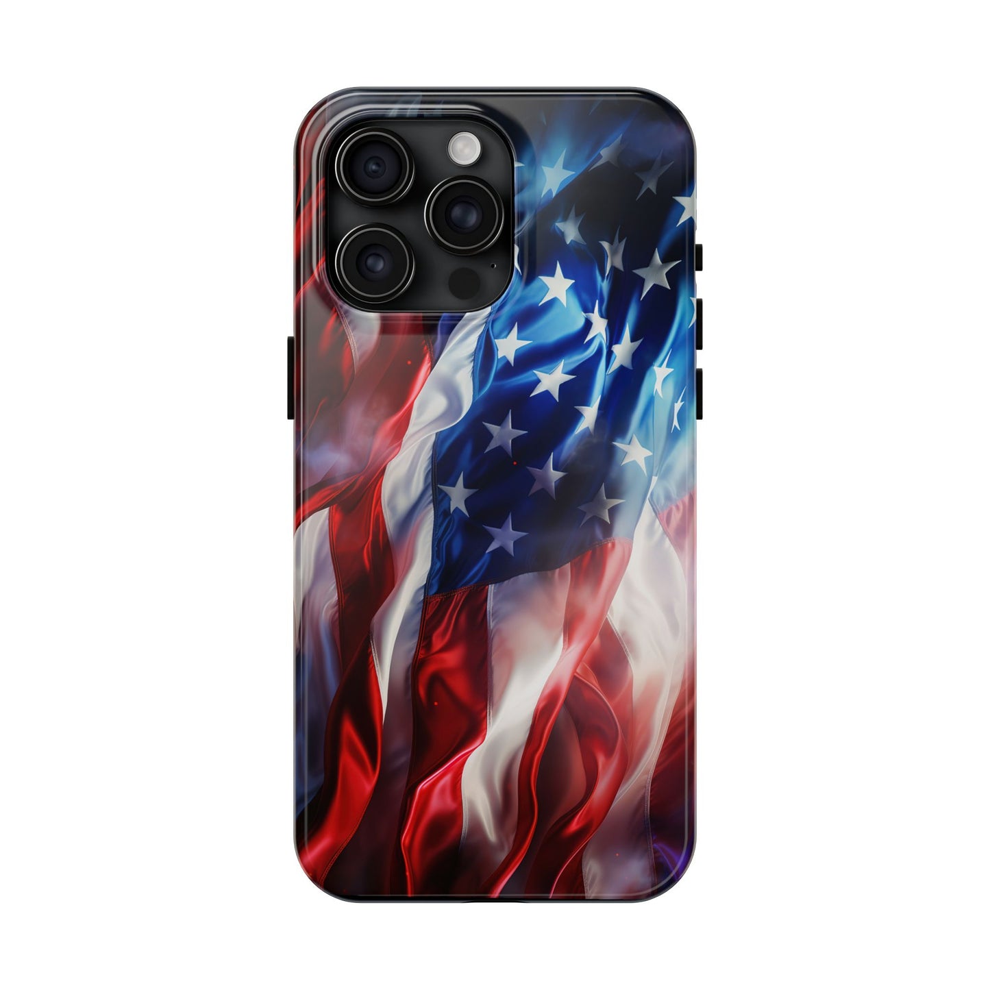 Patriotic Tough Phone Cases, American Flag Accessory, Durable Phone Cover, Gift for Veterans, Independence Day Decor