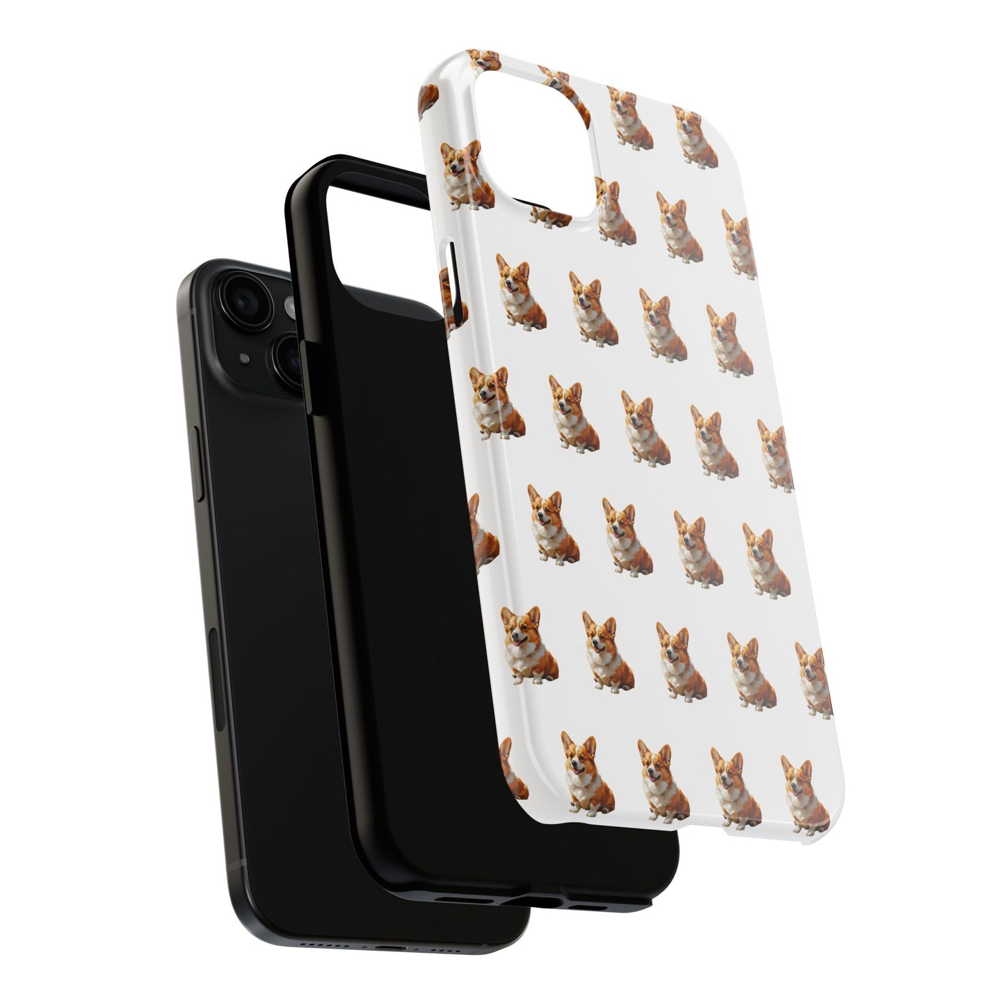 Cute Corgi Pattern Tough Phone Case - Stylish, Durable, Unique Gift for Dog Lovers, Pet Owners, Corgi Fans, and Birthdays