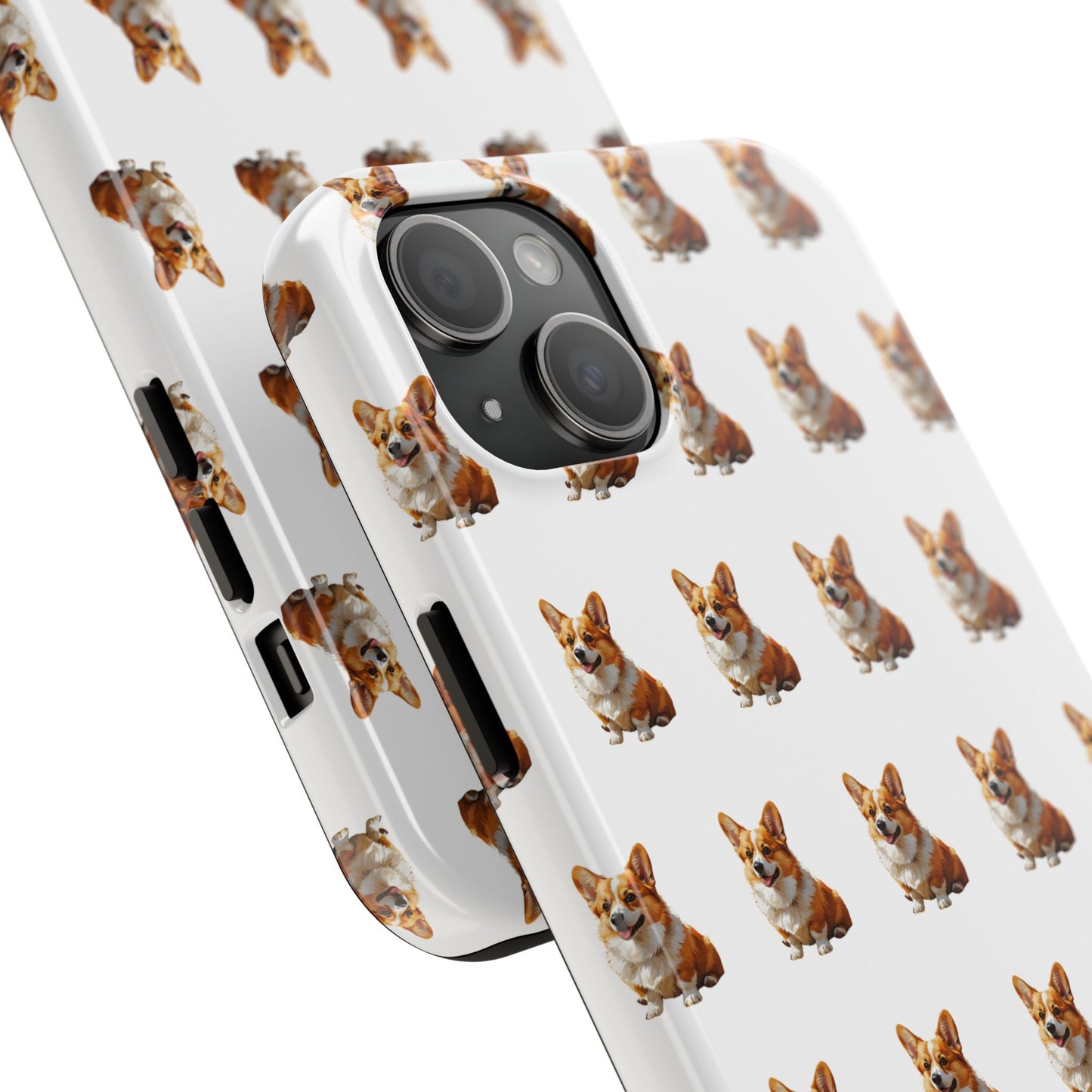 Cute Corgi Pattern Tough Phone Case - Stylish, Durable, Unique Gift for Dog Lovers, Pet Owners, Corgi Fans, and Birthdays