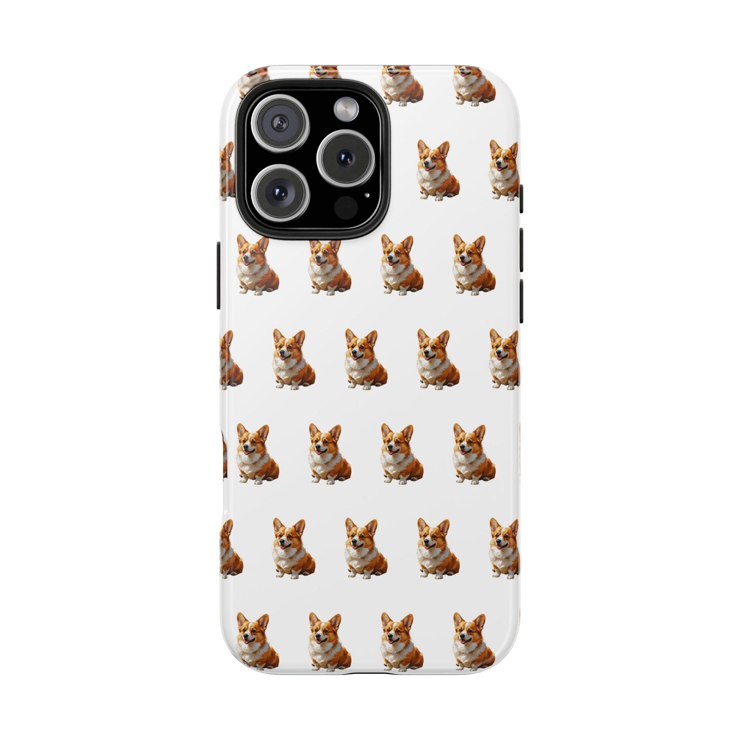 Cute Corgi Pattern Tough Phone Case - Stylish, Durable, Unique Gift for Dog Lovers, Pet Owners, Corgi Fans, and Birthdays