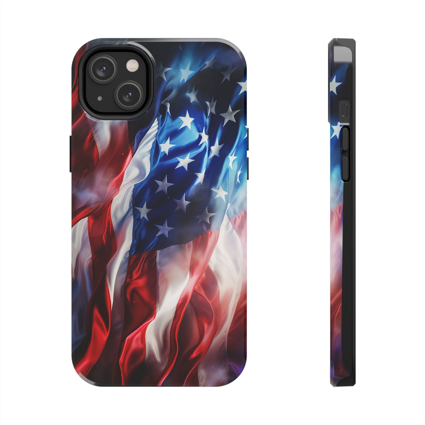 Patriotic Tough Phone Cases, American Flag Accessory, Durable Phone Cover, Gift for Veterans, Independence Day Decor
