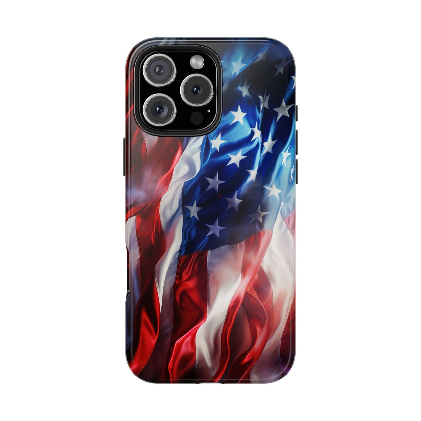 Patriotic Tough Phone Cases, American Flag Accessory, Durable Phone Cover, Gift for Veterans, Independence Day Decor