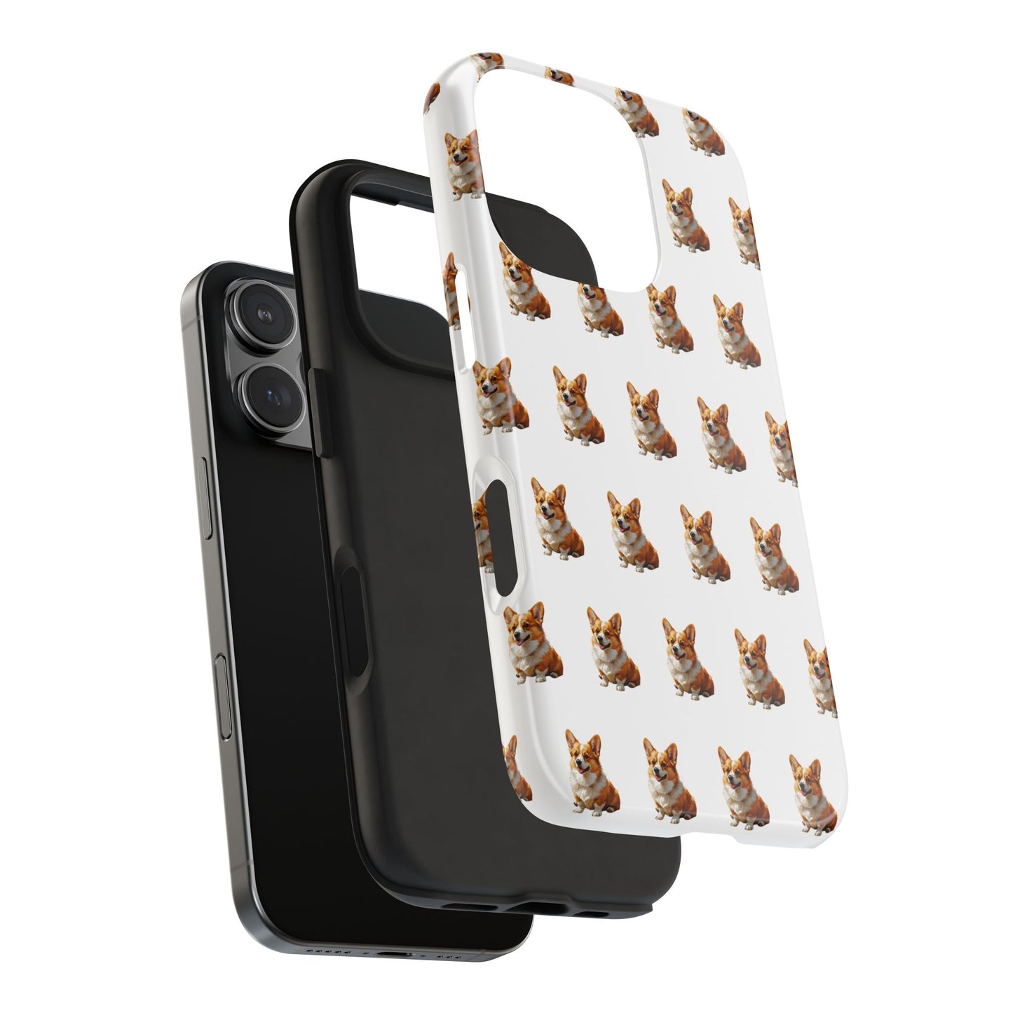 Cute Corgi Pattern Tough Phone Case - Stylish, Durable, Unique Gift for Dog Lovers, Pet Owners, Corgi Fans, and Birthdays