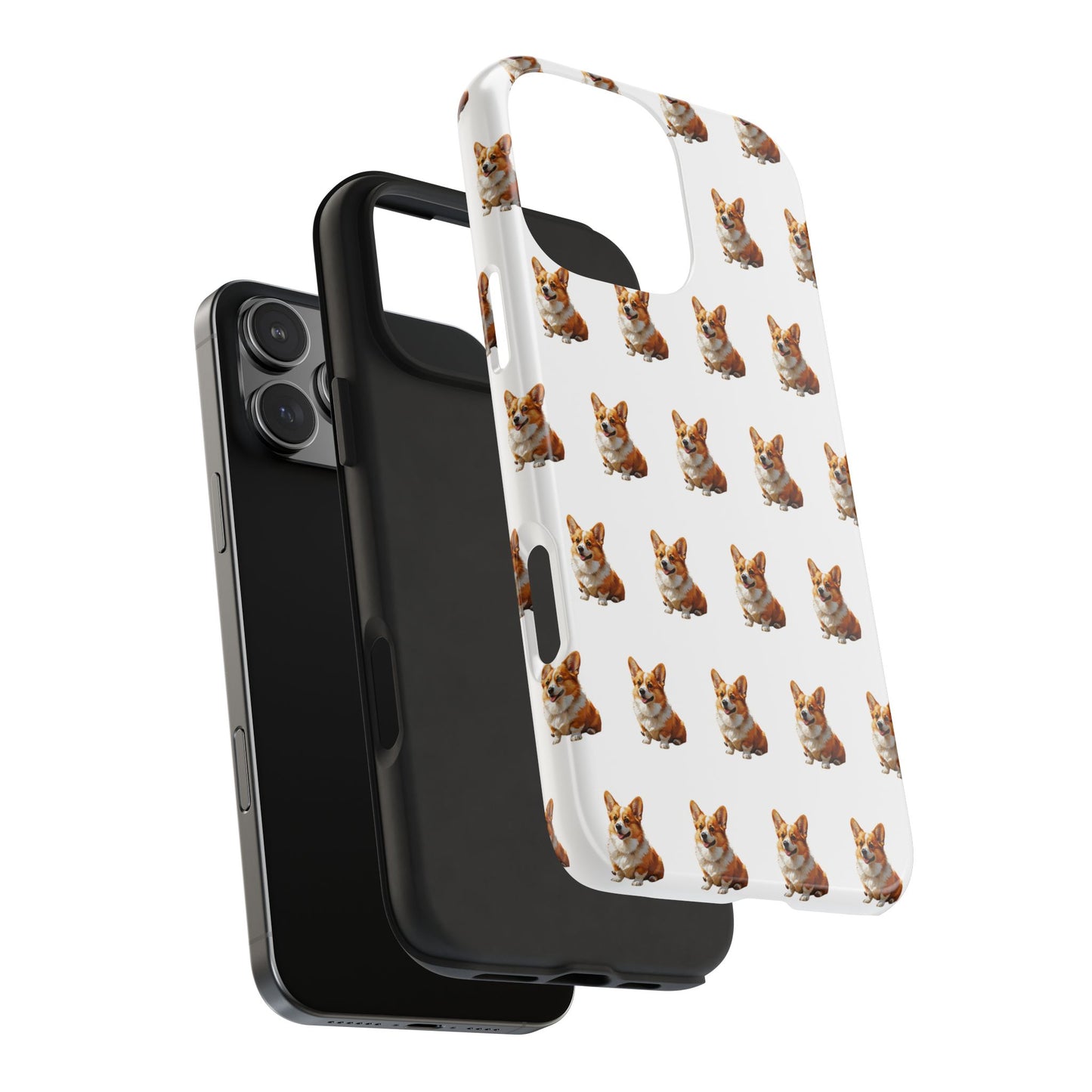 Cute Corgi Pattern Tough Phone Case - Stylish, Durable, Unique Gift for Dog Lovers, Pet Owners, Corgi Fans, and Birthdays