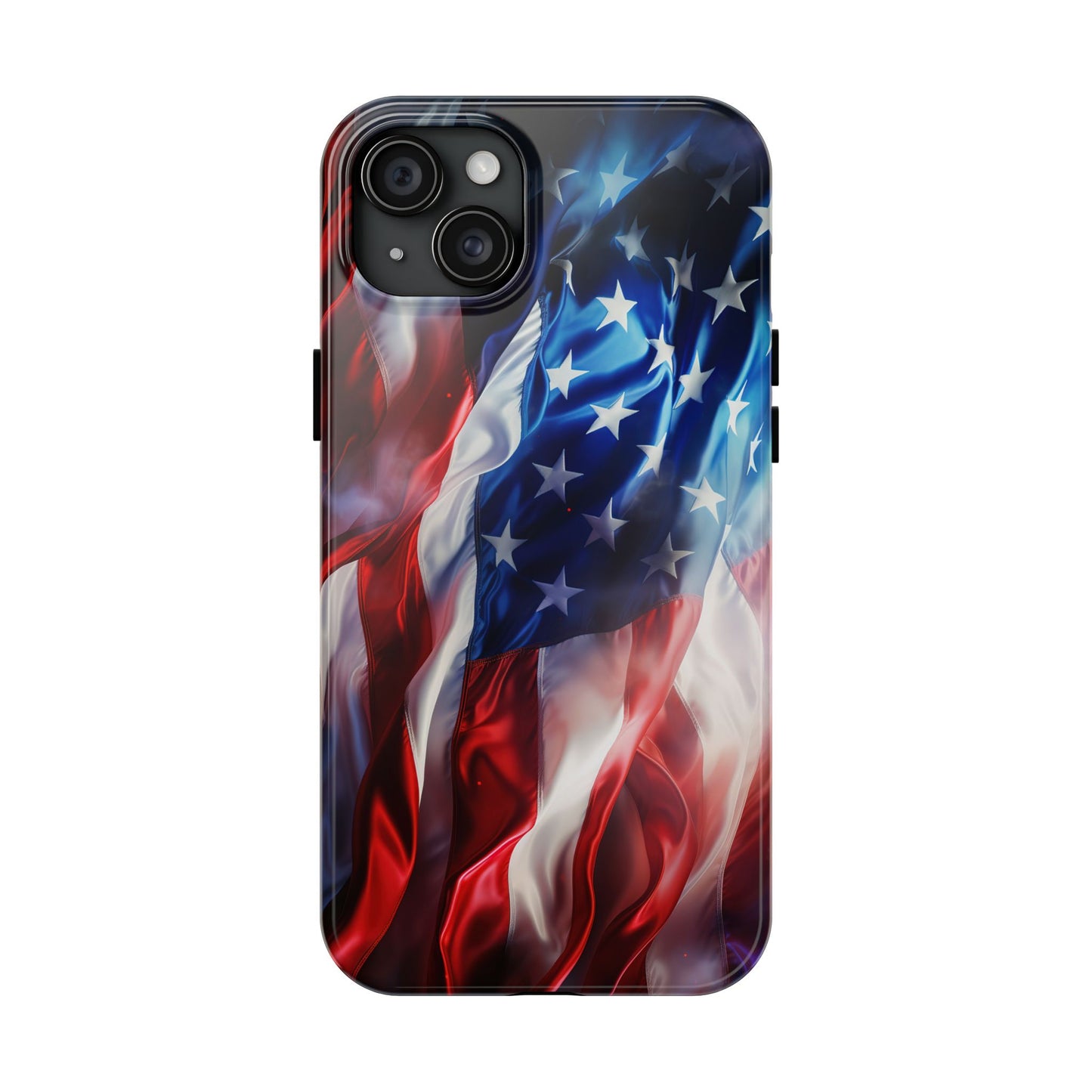 Patriotic Tough Phone Cases, American Flag Accessory, Durable Phone Cover, Gift for Veterans, Independence Day Decor