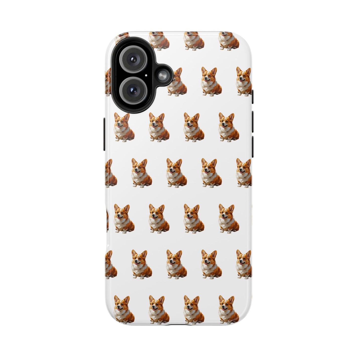 Cute Corgi Pattern Tough Phone Case - Stylish, Durable, Unique Gift for Dog Lovers, Pet Owners, Corgi Fans, and Birthdays