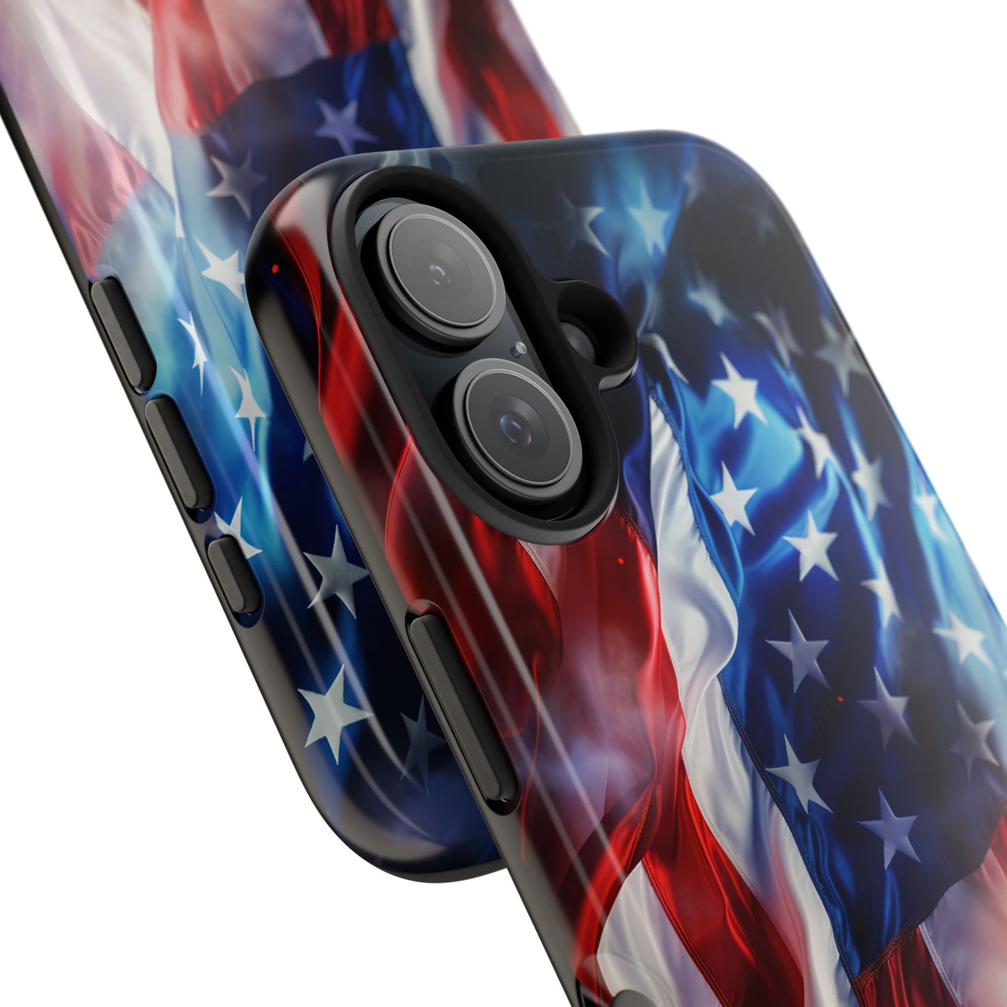 Patriotic Tough Phone Cases, American Flag Accessory, Durable Phone Cover, Gift for Veterans, Independence Day Decor