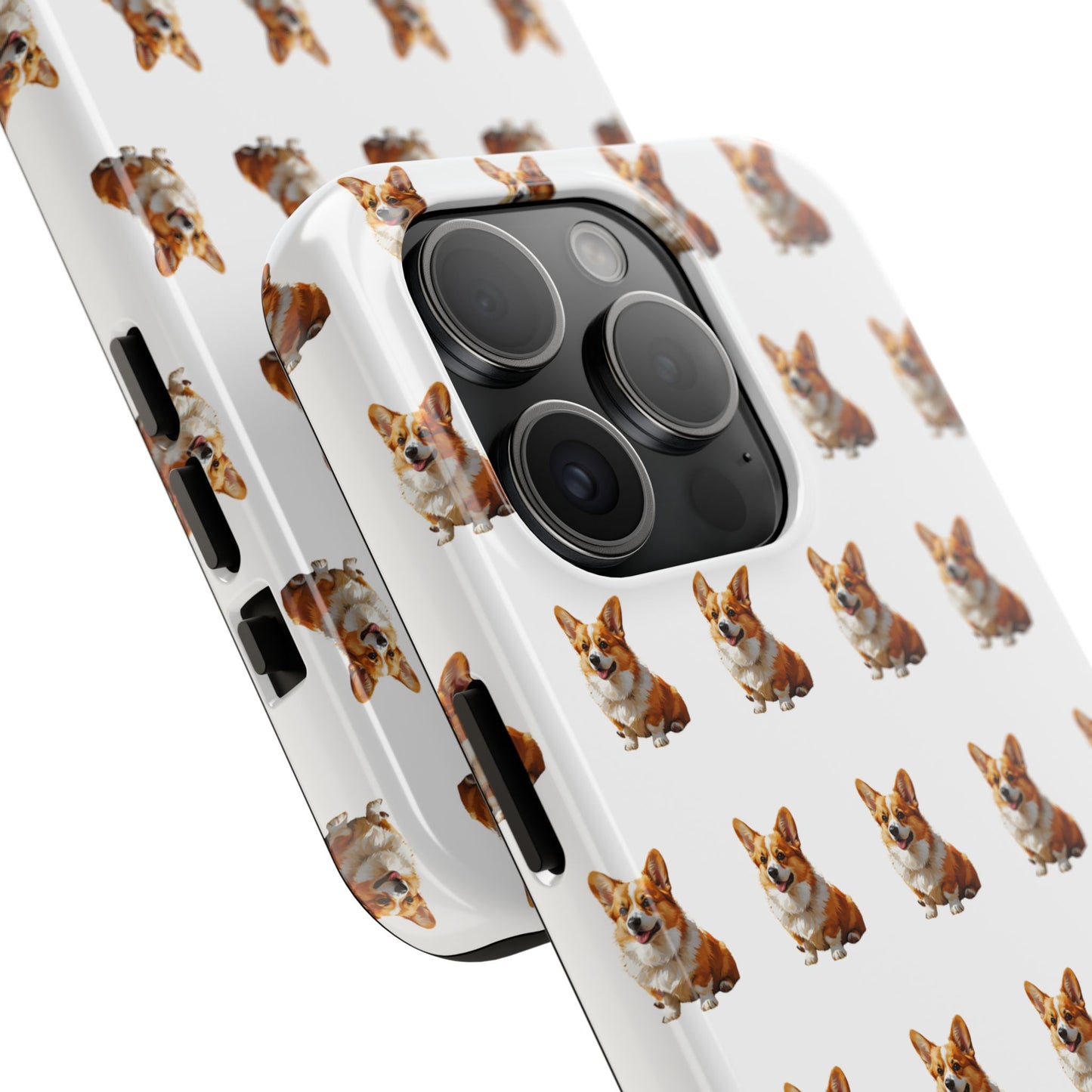 Cute Corgi Pattern Tough Phone Case - Stylish, Durable, Unique Gift for Dog Lovers, Pet Owners, Corgi Fans, and Birthdays