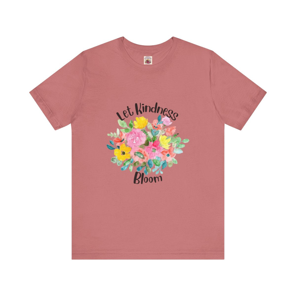 Unisex Floral Kindness Tee, Motivational Shirt, Gift for Her, Spring Apparel, Cute Casual Wear, Kindness Theme Clothing