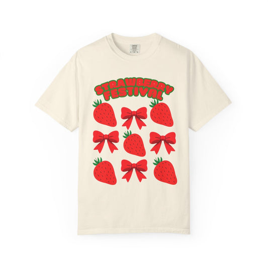 Strawberry Festival Unisex T-shirt, Cute Summer Tee, Fun Fruit Apparel, Festival Shirt, Gift for Berry Lovers