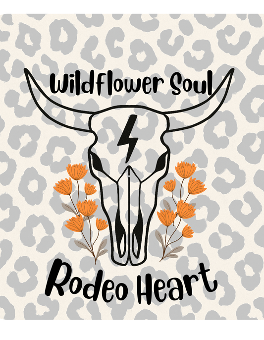 Wildflower Soul Rodeo Heart T-Shirt, Casual Tee, Country Style Shirt, Western Apparel, Boho Graphic Tee